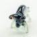 Gray Bull Figurine in Glass Figurines Miniature Figurines category