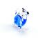 Glass Cow Mini Figurine in Glass Figurines Miniature Figurines category