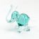 Green Elephant Glass Figurine in Glass Figurines Wild  Animals category