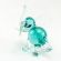 Green Elephant Glass Figurine in Glass Figurines Wild  Animals category