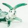 Little Green Rabbit in Glass Figurines Wild  Animals category