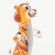 Glass Sitting Tiger Figurine in Glass Figurines Wild  Animals category