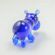 Glass Blue Hippo Figure in Glass Figurines Wild  Animals category