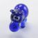 Glass Blue Hippo Figure in Glass Figurines Wild  Animals category