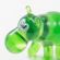 Glass Green Hippo Figure in Glass Figurines Wild  Animals category