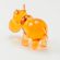 Glass Brown Hippo Figure in Glass Figurines Wild  Animals category