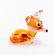 Glass Little Fox Figure in Glass Figurines Wild  Animals category