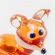 Glass Little Fox Figure in Glass Figurines Wild  Animals category