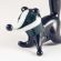 Black Walking Badger in Glass Figurines Wild  Animals category