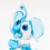 Elephant Turquoise Color in Glass Figurines Wild  Animals category