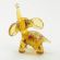 Glass Beige Baby Elephant in Glass Figurines Wild  Animals category