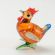 Red Glass Hen in Glass Figurines Birds category