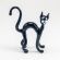 Glass Black Cat in Glass Figurines Cats category