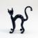 Glass Black Cat in Glass Figurines Cats category