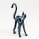 Glass Black Cat in Glass Figurines Cats category
