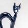 Glass Black Cat in Glass Figurines Cats category