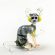 Gray Sitting Cat in Glass Figurines Cats category
