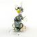 Gray Sitting Cat in Glass Figurines Cats category