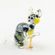 Gray Sitting Cat in Glass Figurines Cats category