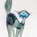 Gray Glass Cat Figure in Glass Figurines Cats category