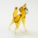 Glass Figurine Beige Cat in Glass Figurines Cats category