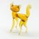 Glass Figurine Beige Cat in Glass Figurines Cats category