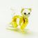 Glass Figurine Little Beige Cat in Glass Figurines Cats category