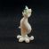 White Sitting Cat in Glass Figurines Cats category