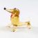 Dachshund Brown Figure in Glass Figurines Dogs category