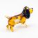 Basset Hound Figurine in Glass Figurines Dogs category