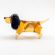 Basset Hound Figurine in Glass Figurines Dogs category