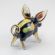 Brown Small Piggy Figurine in Glass Figurines Farm Animals category