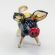 Brown Small Piggy Figurine in Glass Figurines Farm Animals category