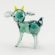 Glass Little Goat in Glass Figurines Farm Animals category