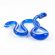 Glass Gray Snake Figurine in Glass Figurines Reptiles category