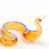Glass Beige Snake Figure in Glass Figurines Reptiles category