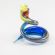 Glass Blue Snake Figure in Glass Figurines Reptiles category