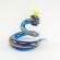 Glass Blue Snake Figure in Glass Figurines Reptiles category