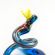 Glass Blue Snake Figure in Glass Figurines Reptiles category