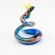 Glass Blue Snake Figure in Glass Figurines Reptiles category