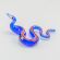 Glass Blue Snake Figure in Glass Figurines Reptiles category