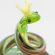 Glass Green Snake Figurine in Glass Figurines Reptiles category