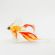 Red Glass Fish Telescope in Glass Figurines Sea Life Creatures category