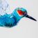 Kingfisher Glass Figurine in Glass Figurines Birds category