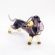 Glass Dachshund Black in Glass Figurines Dogs category