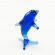 Playing Dolphin Glass Mini Figurine in Glass Figurines Miniature Figurines category