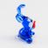 Glass Little Rabbit with Carrot in Glass Figurines Miniature Figurines category