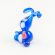 Glass Little Rabbit with Carrot in Glass Figurines Miniature Figurines category