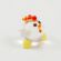 Mini Glass Chicken Figurine in Glass Figurines Miniature Figurines category