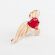 Glass Small Red Fish in Glass Figurines Miniature Figurines category